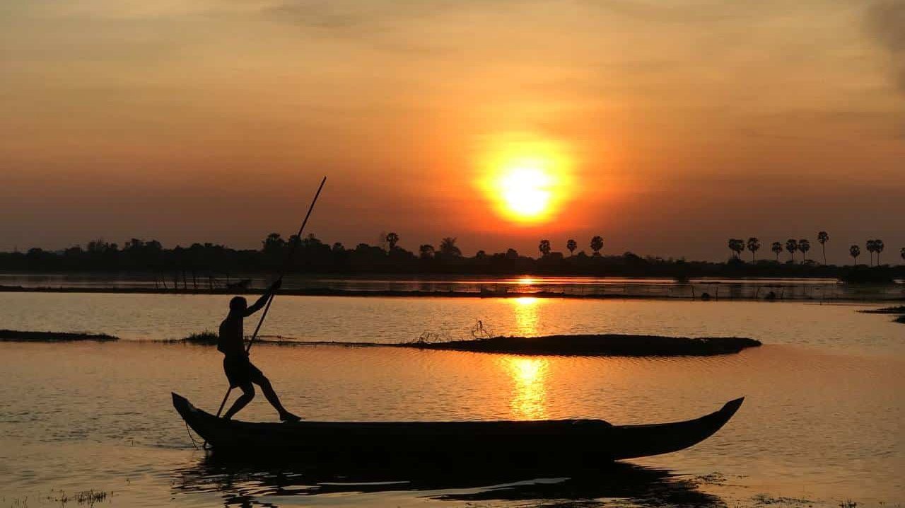 Sunset over Siem Reap